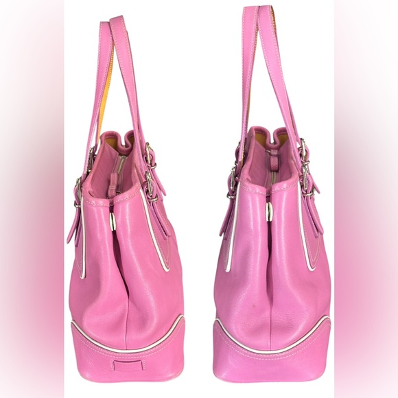 Coach Vintage Pink Hampton Satchel Tote with COA - Picture 9 of 16